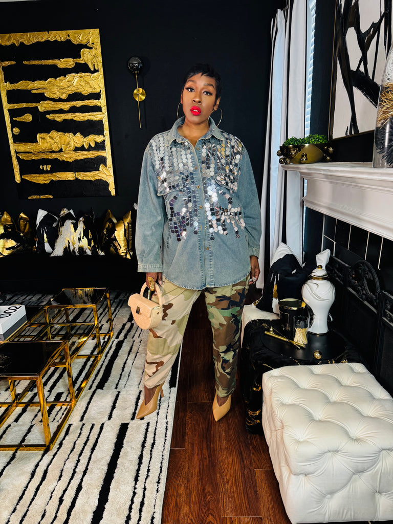 Sequin Denim