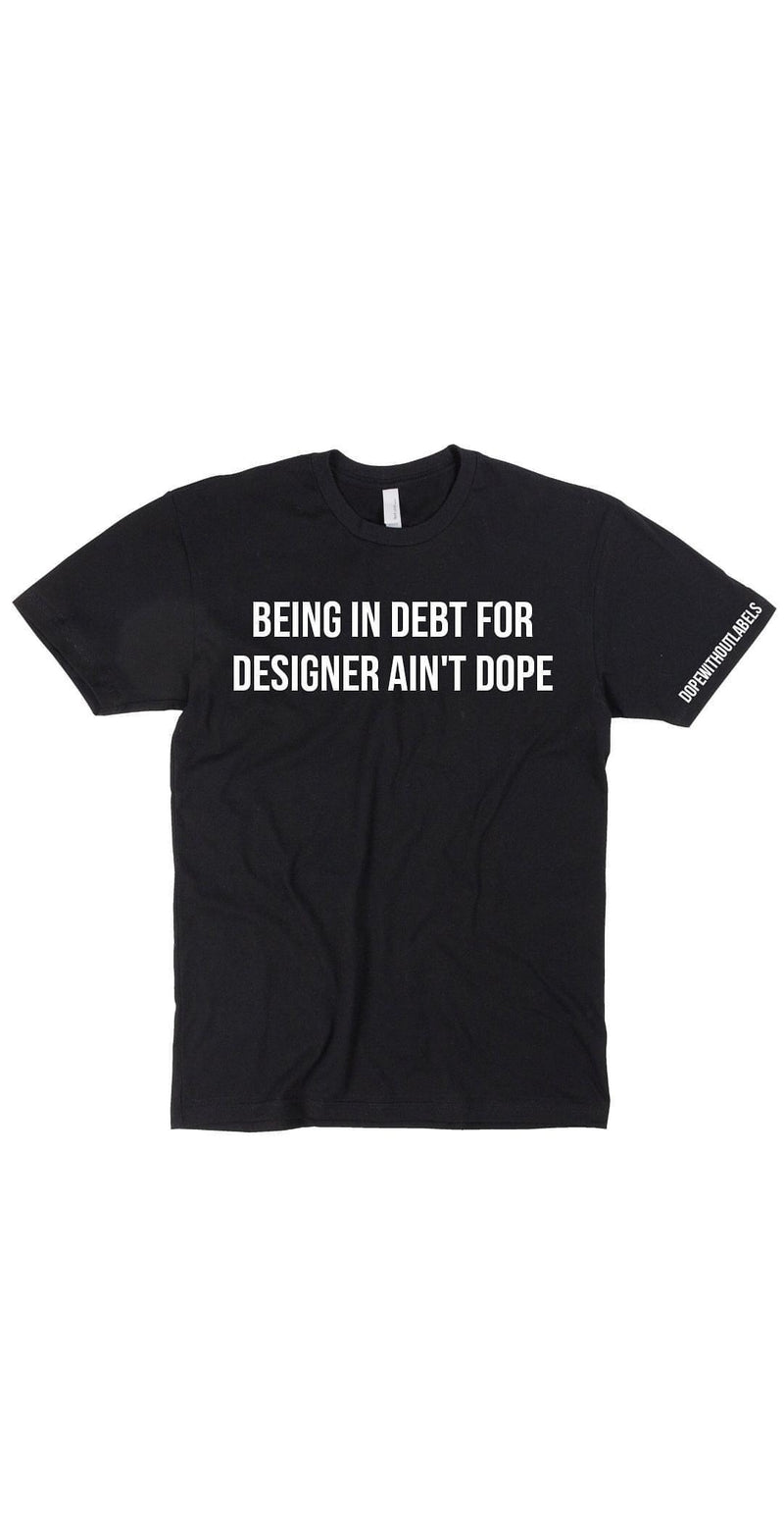 In debt