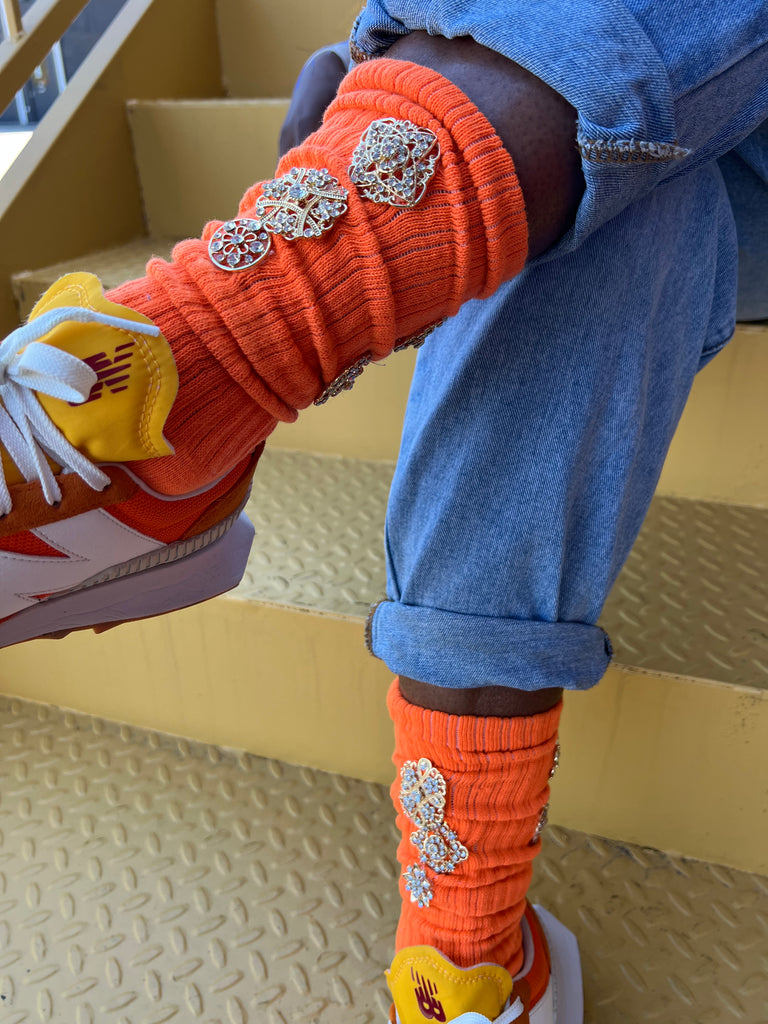 Shimmer Socks (orange)