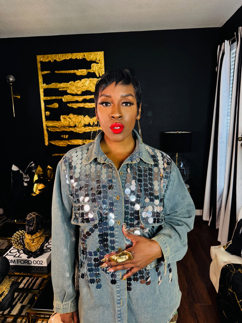Sequin Denim