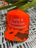 Fashion Statement Hat (Orange)